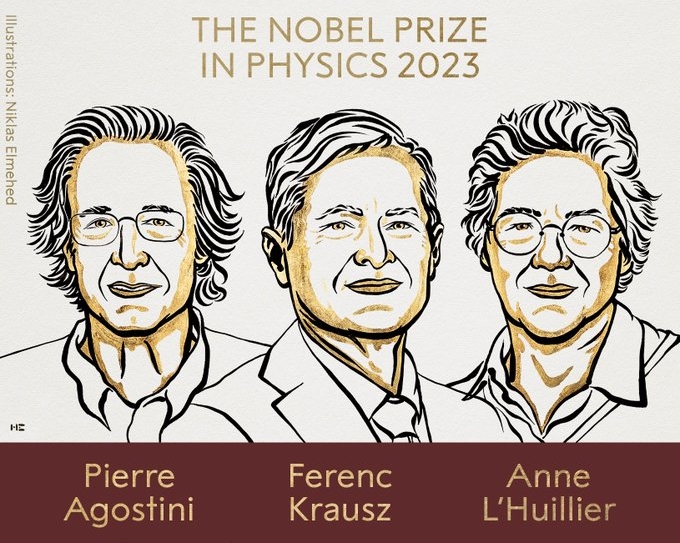 Nobel de Física vai para três pesquisadores por estudo com elétrons