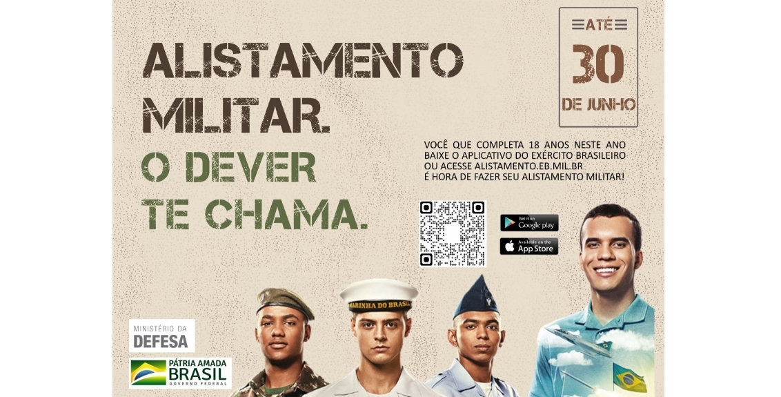 Prazo para Alistamento Militar Online Termina Dia 30 deste Mês
