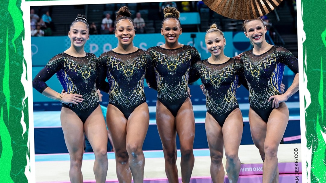 Equipe Feminina de Ginástica Artística do Brasil Conquista Bronze em Paris: Primeira Medalha por Equipes na História Olímpica